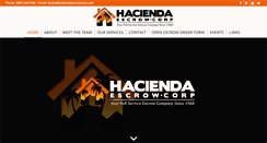 Desktop Screenshot of haciendaescrowcorp.com